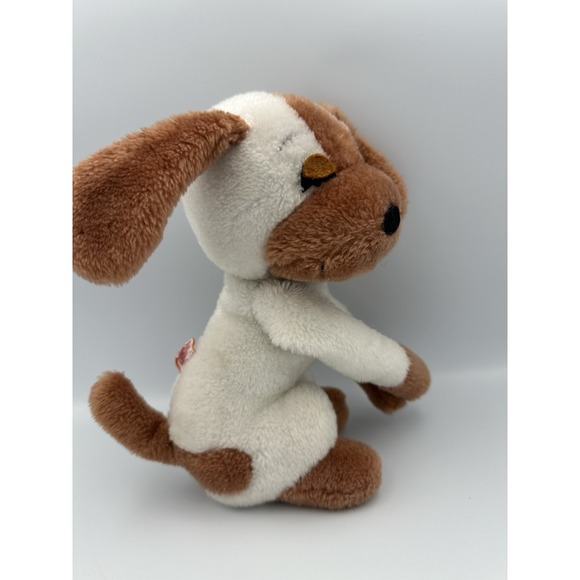 Vintage 1978 R DANKIN‎ Hugging Beige Brown Puppy Dog Plush Toy 10" - Picture 1 of 4